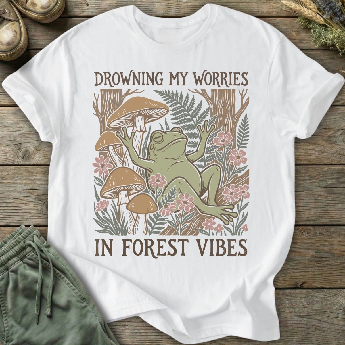 Printify T-Shirt Forest Vibes T-Shirt