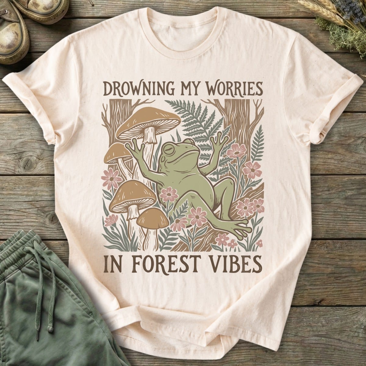Printify T-Shirt Forest Vibes T-Shirt