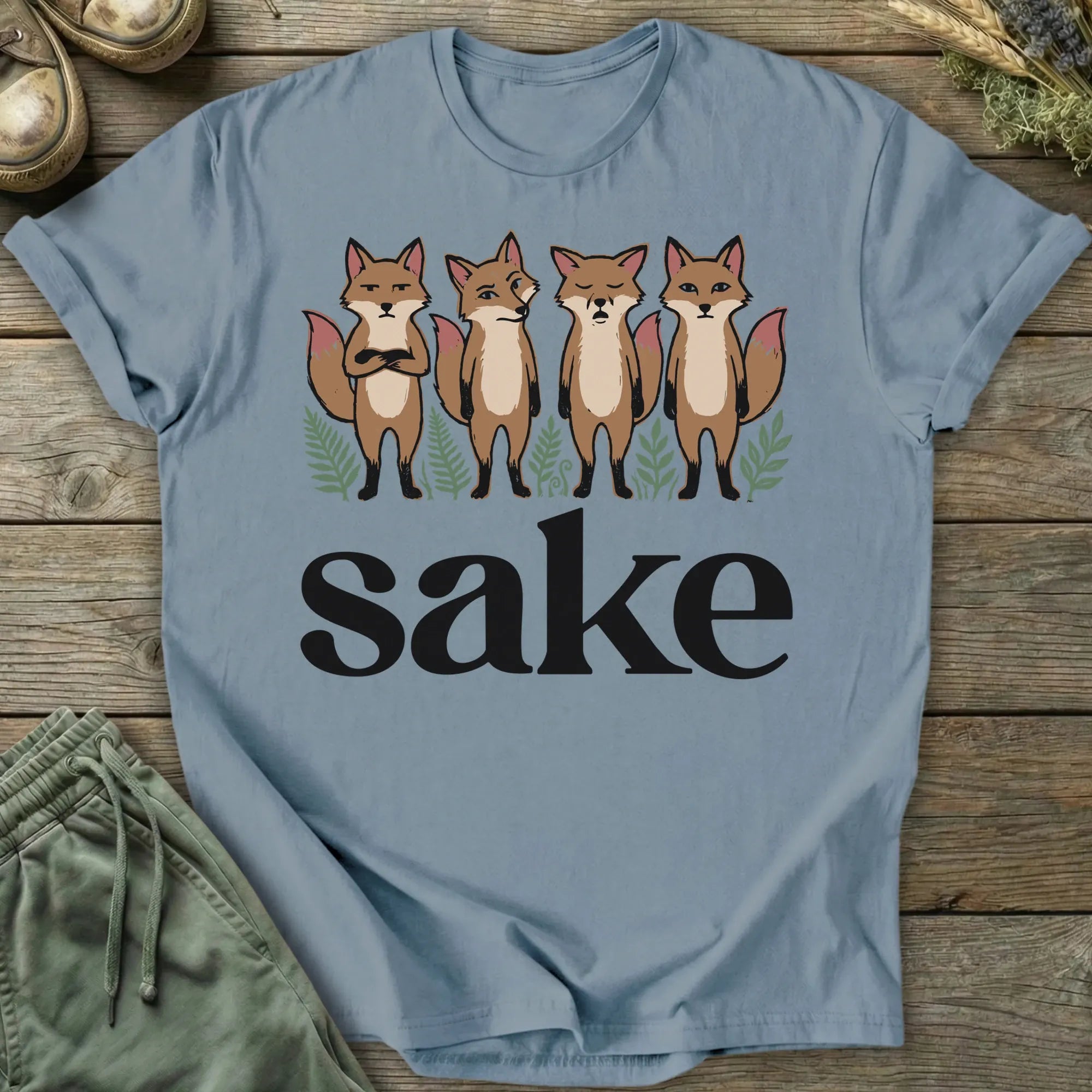Printify T-Shirt Four Fox Sake T-Shirt