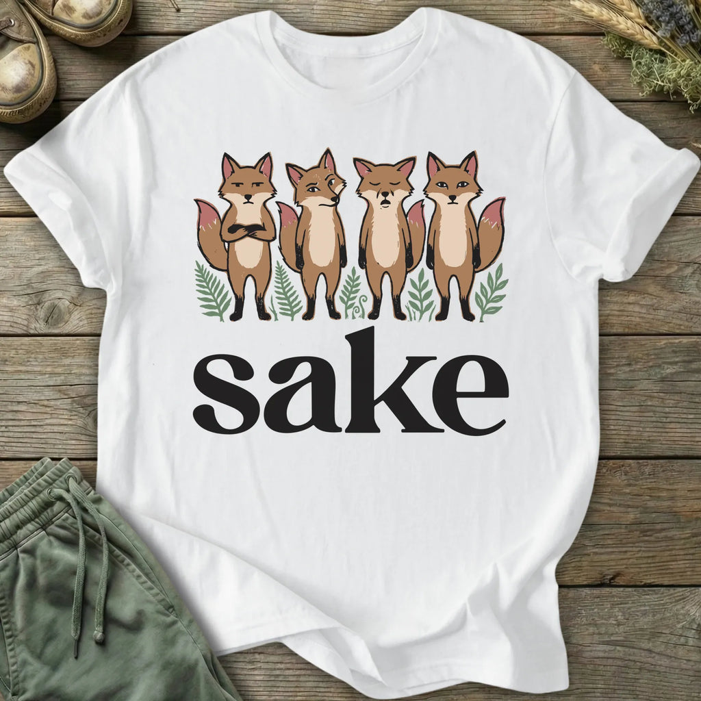 Printify T-Shirt Four Fox Sake T-Shirt