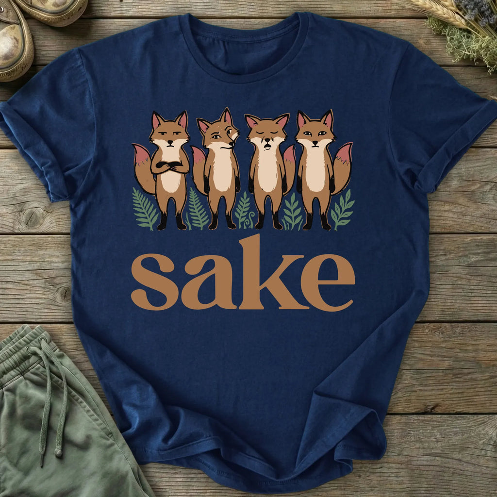 Printify T-Shirt Four Fox Sake T-Shirt