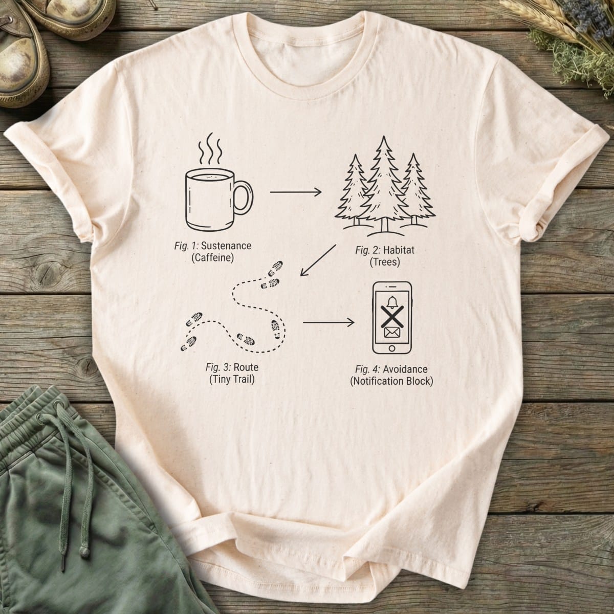 Printify T-Shirt Four Pillars T-Shirt