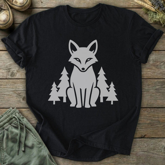 Printify T-Shirt Fox And Forest T-Shirt