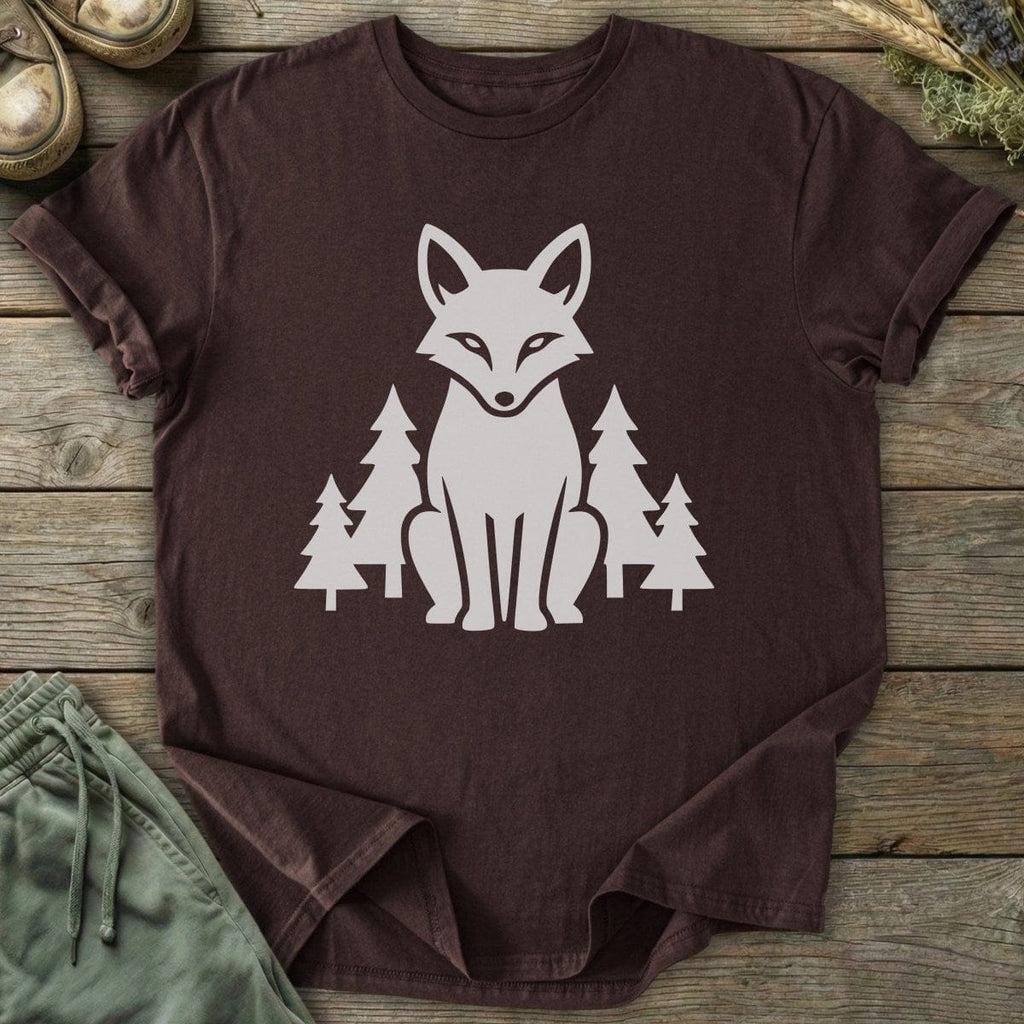 Printify T-Shirt Fox And Forest T-Shirt