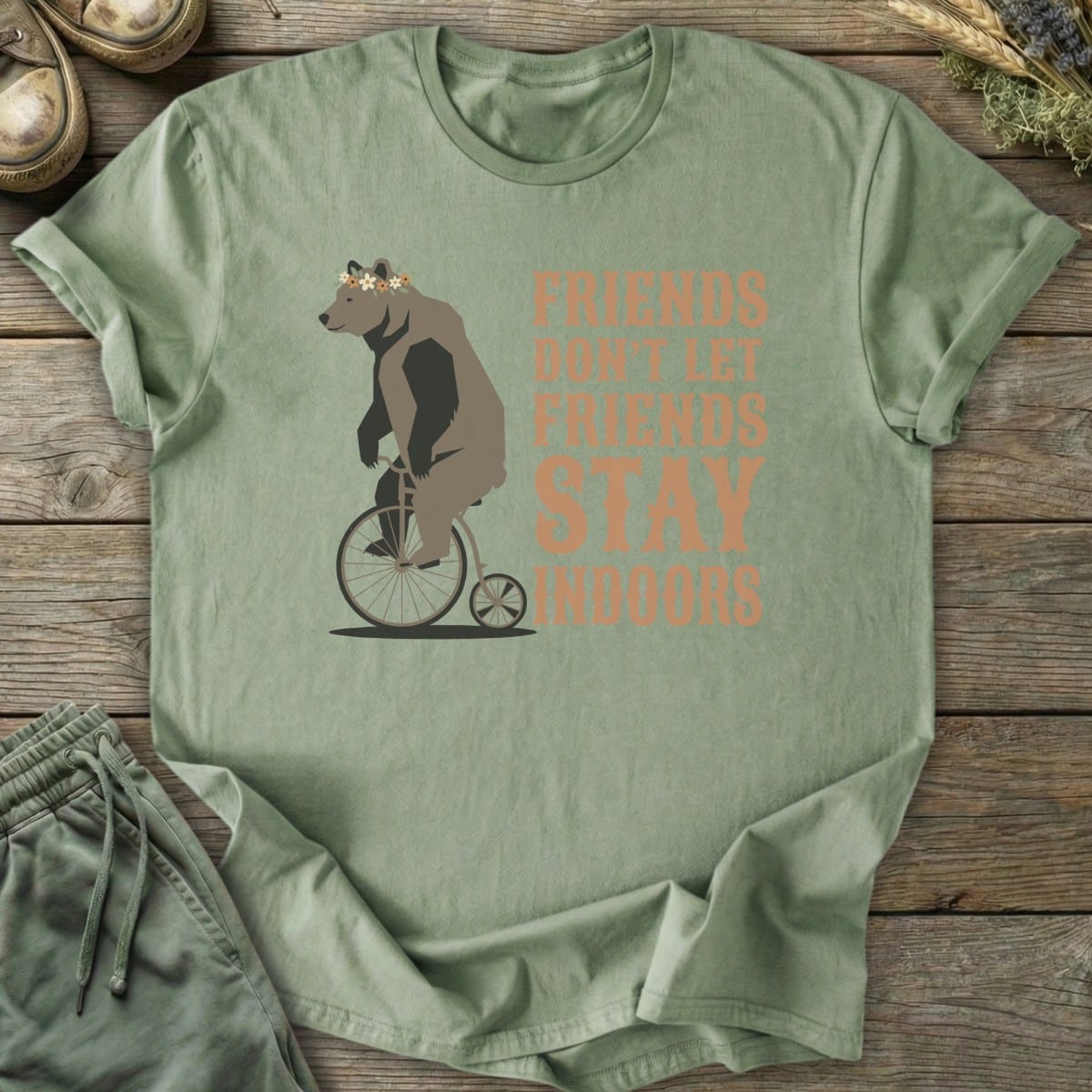 Printify T-Shirt Friends Don't Let Friends T-Shirt