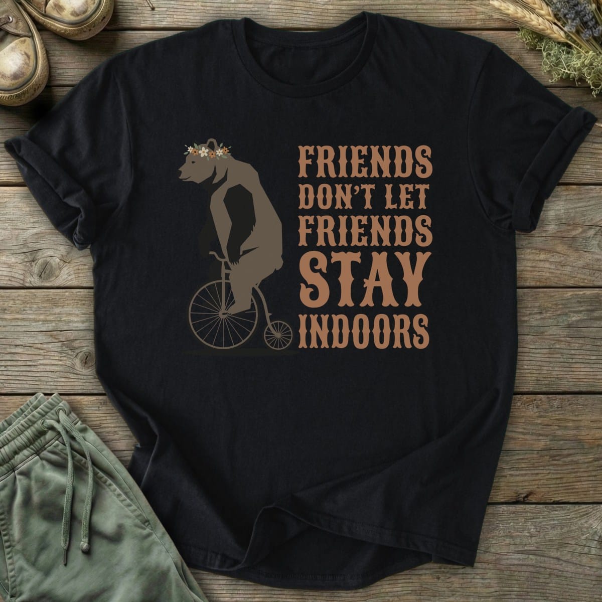Printify T-Shirt Friends Don't Let Friends T-Shirt