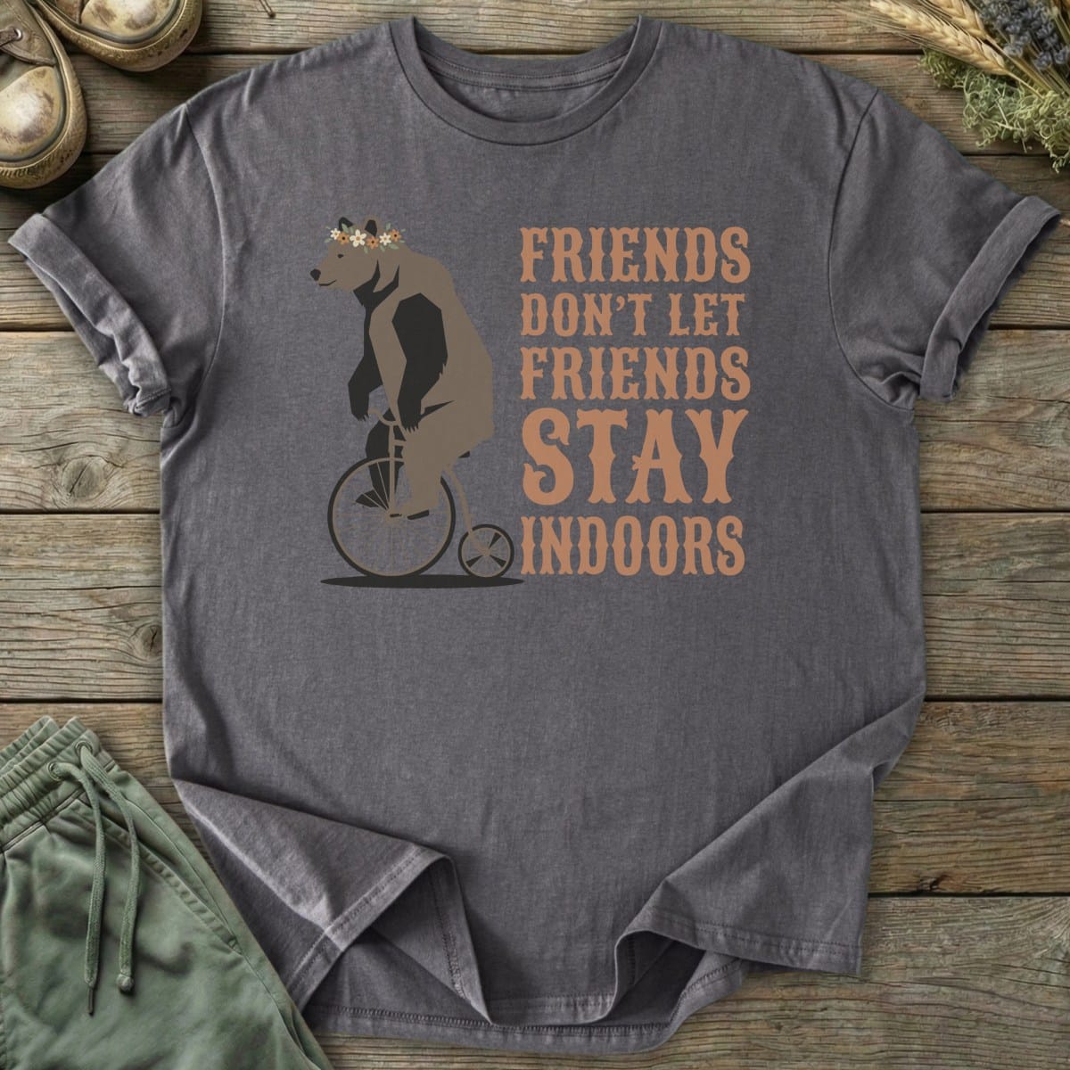 Printify T-Shirt Friends Don't Let Friends T-Shirt
