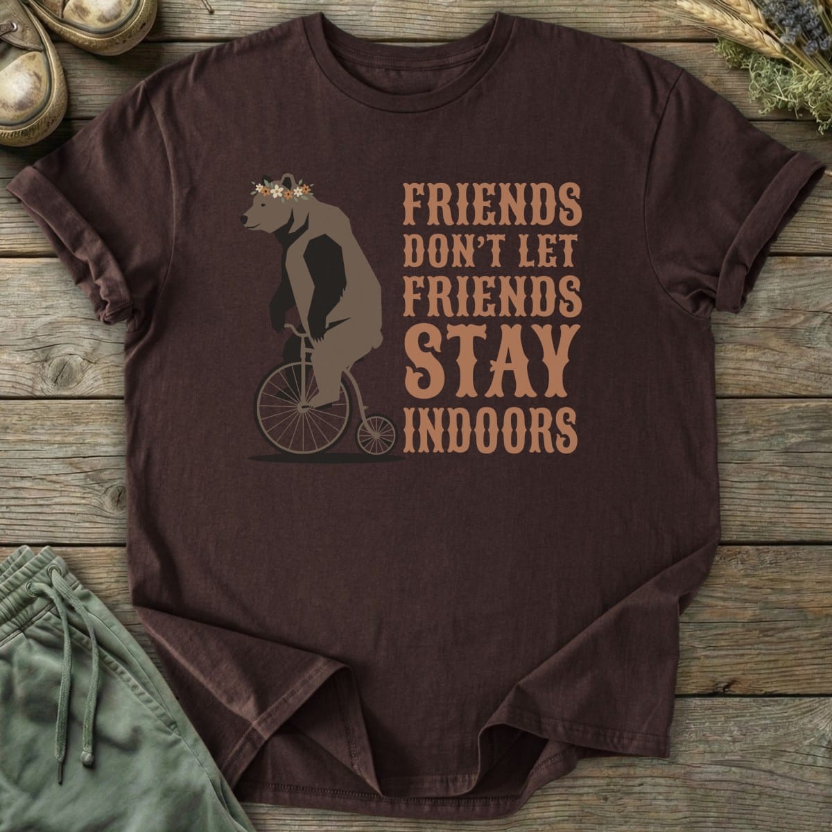 Printify T-Shirt Friends Don't Let Friends T-Shirt