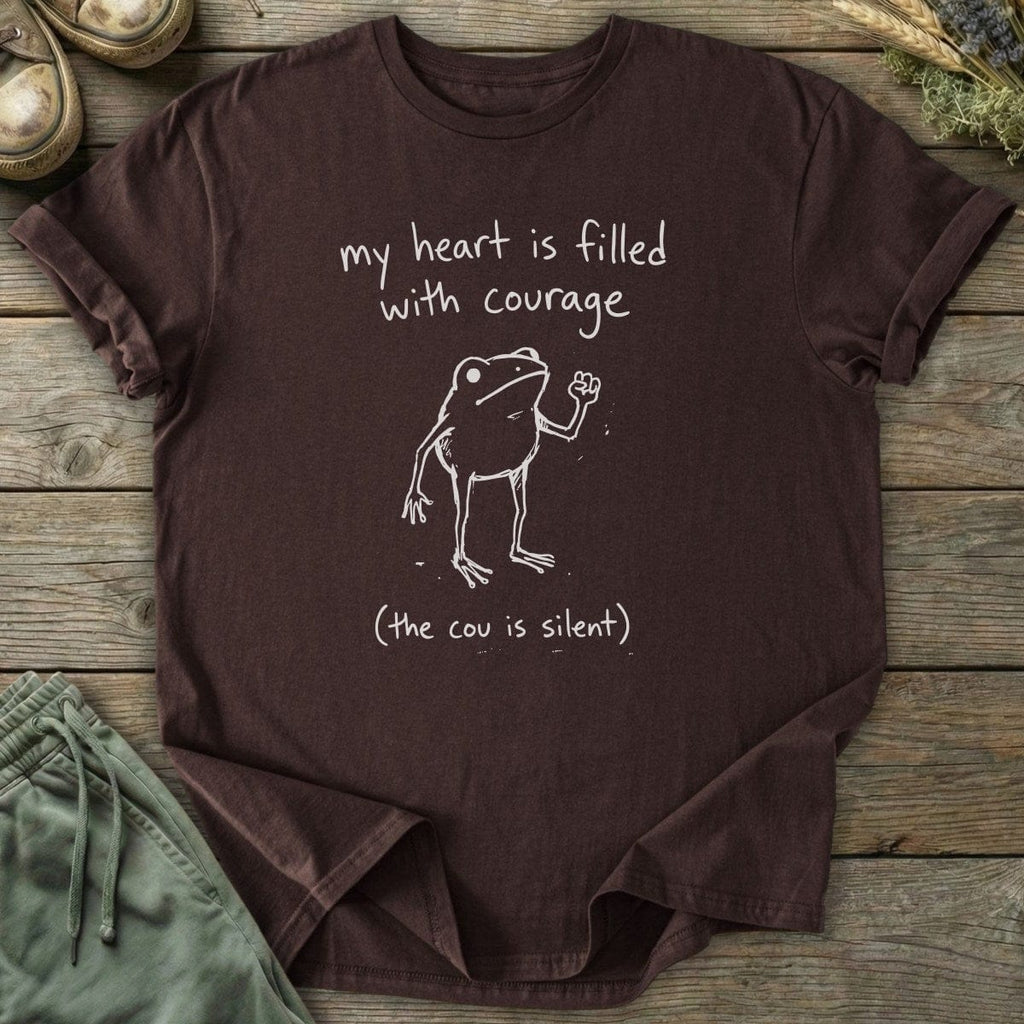 Printify T-Shirt Frog Courage T-Shirt