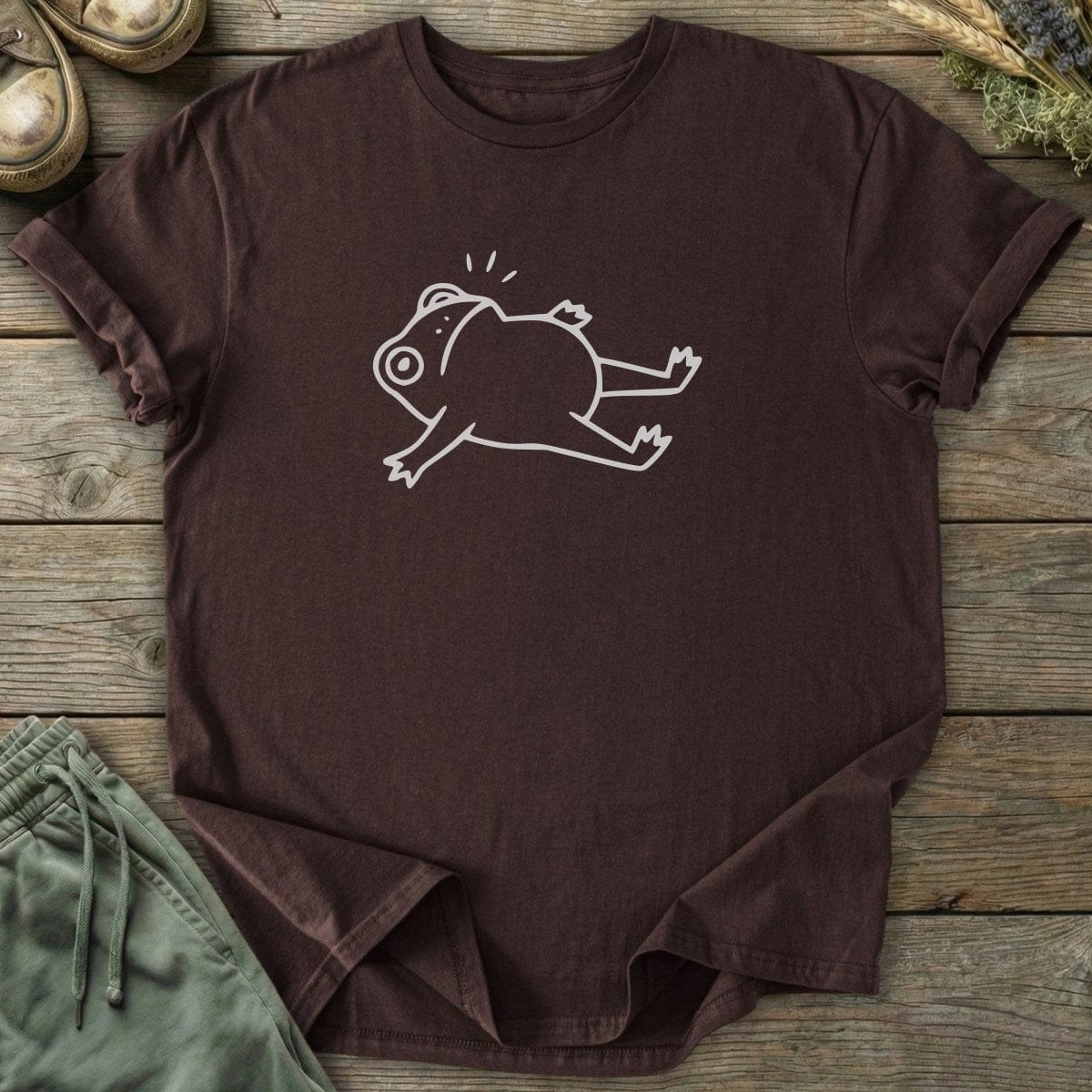 Printify T-Shirt Frog Down T-Shirt