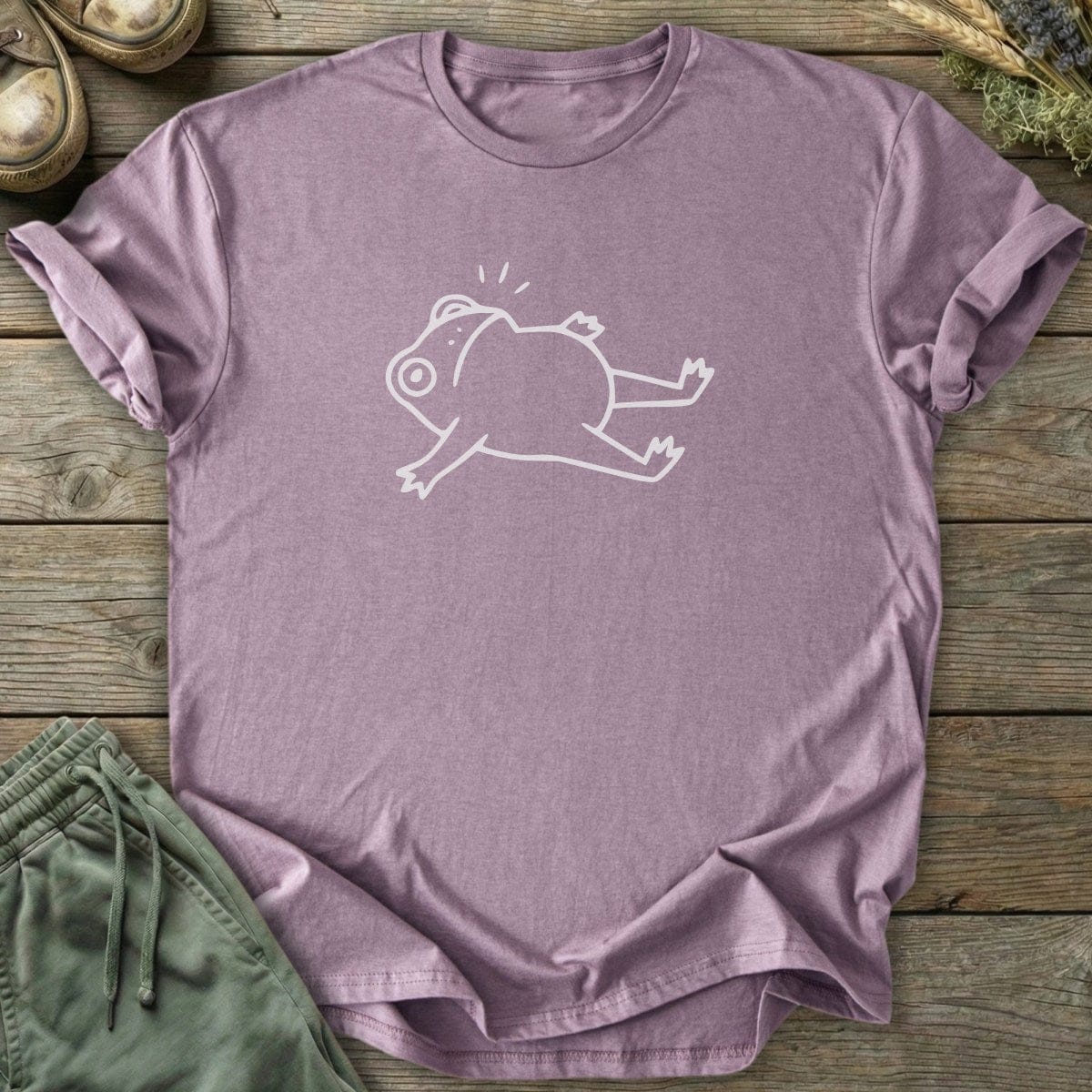 Printify T-Shirt Frog Down T-Shirt