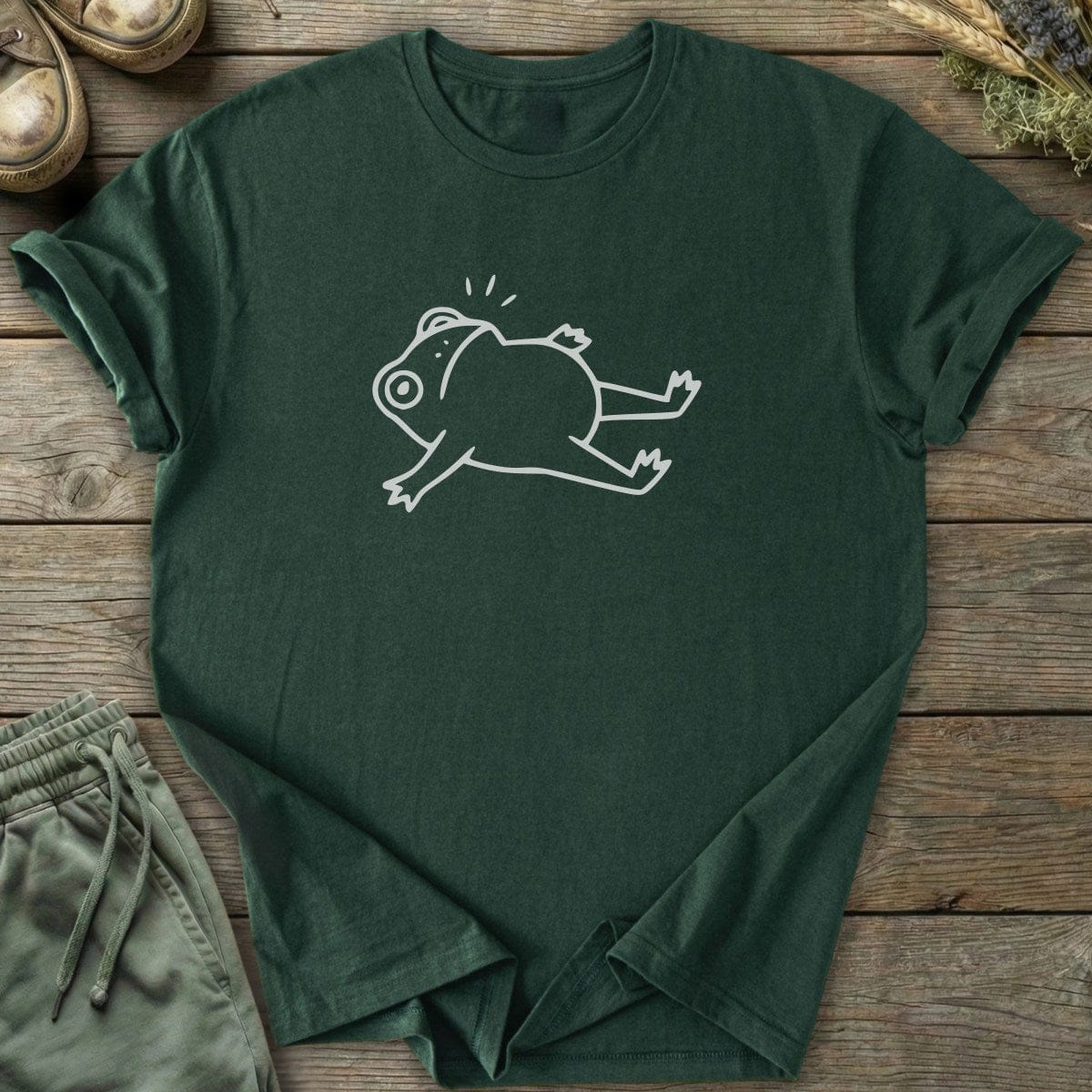 Printify T-Shirt Frog Down T-Shirt