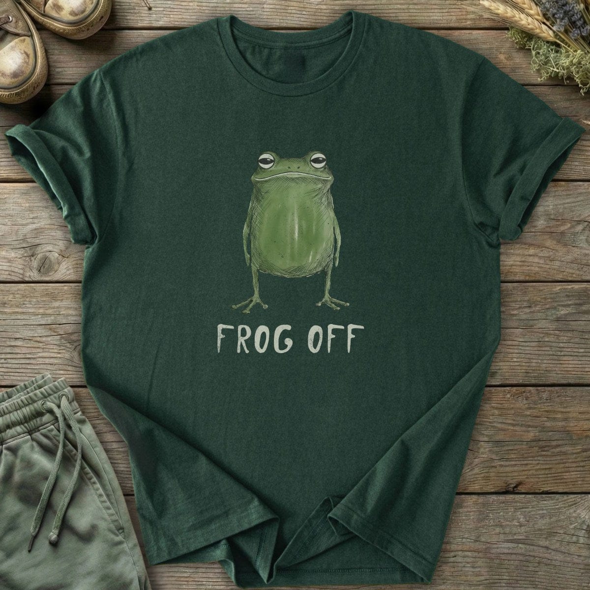 Printify T-Shirt Frog Off T-Shirt