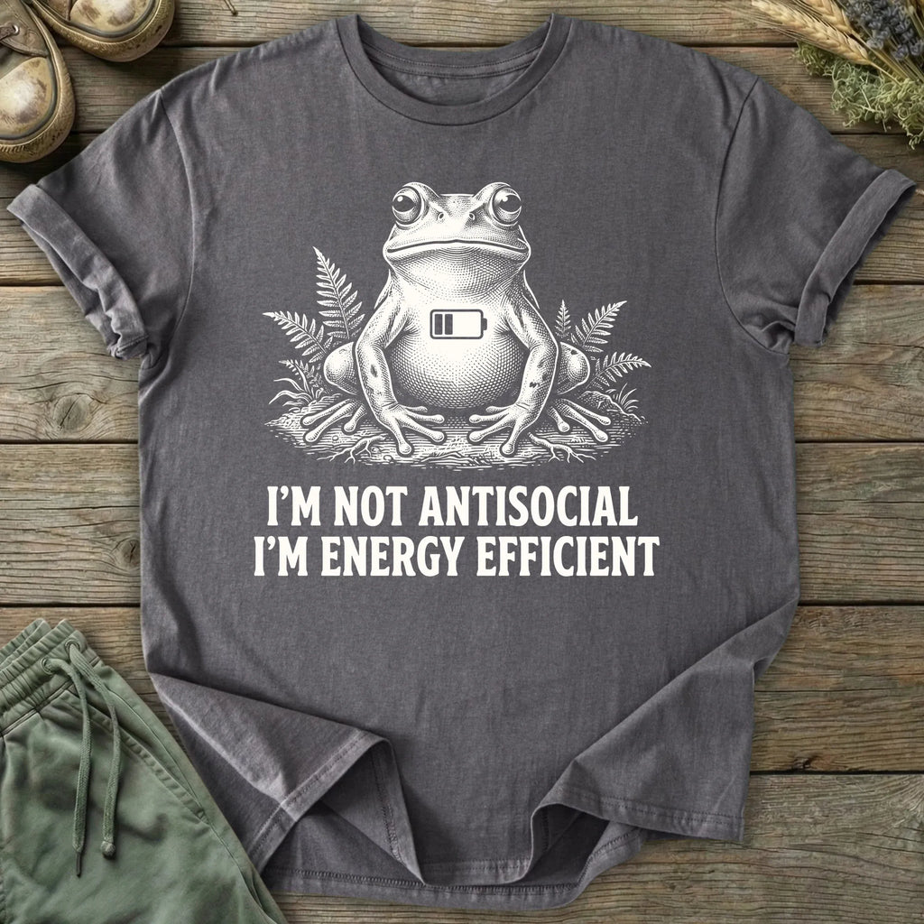 Printify T-Shirt Funny Energy Efficient T-Shirt
