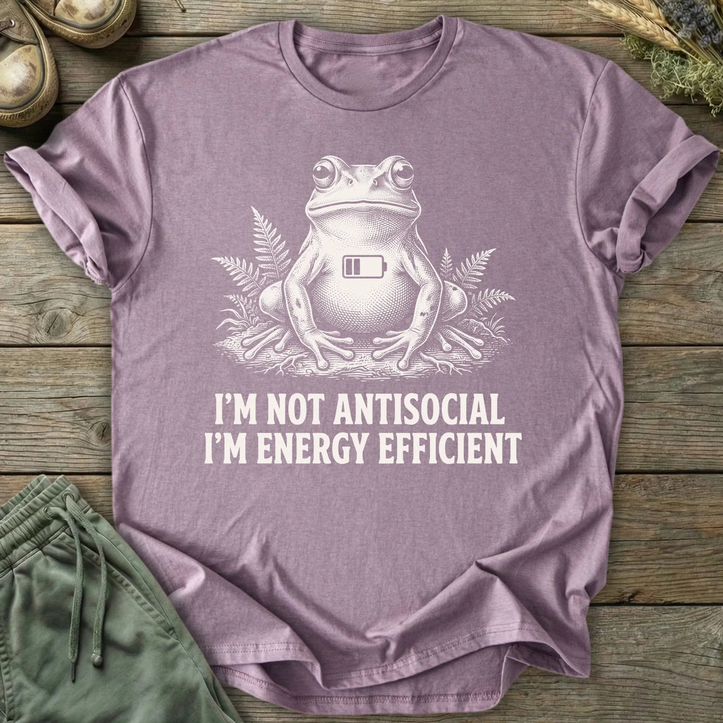 Printify T-Shirt Funny Energy Efficient T-Shirt
