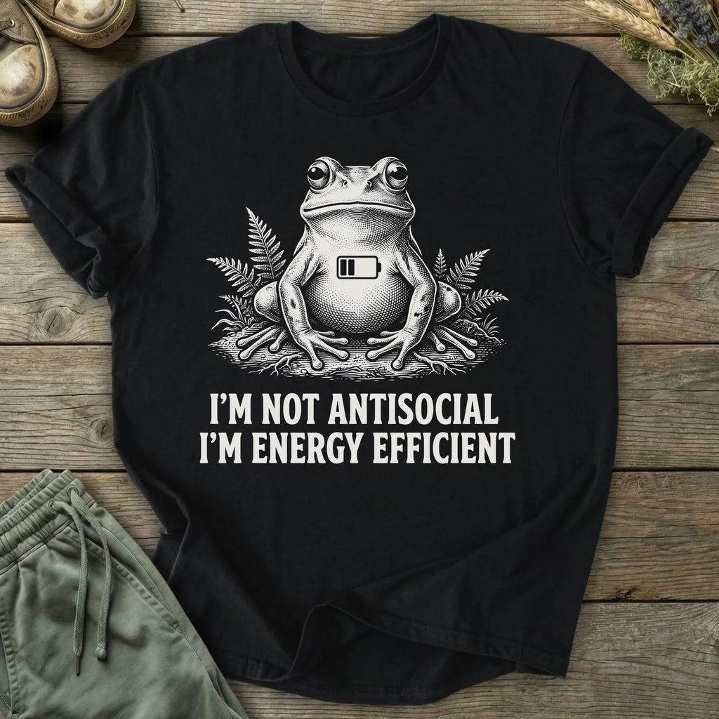 Printify T-Shirt Funny Energy Efficient T-Shirt