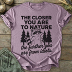 Printify T-Shirt Further From Idiots T-Shirt