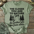 Printify T-Shirt Further From Idiots T-Shirt
