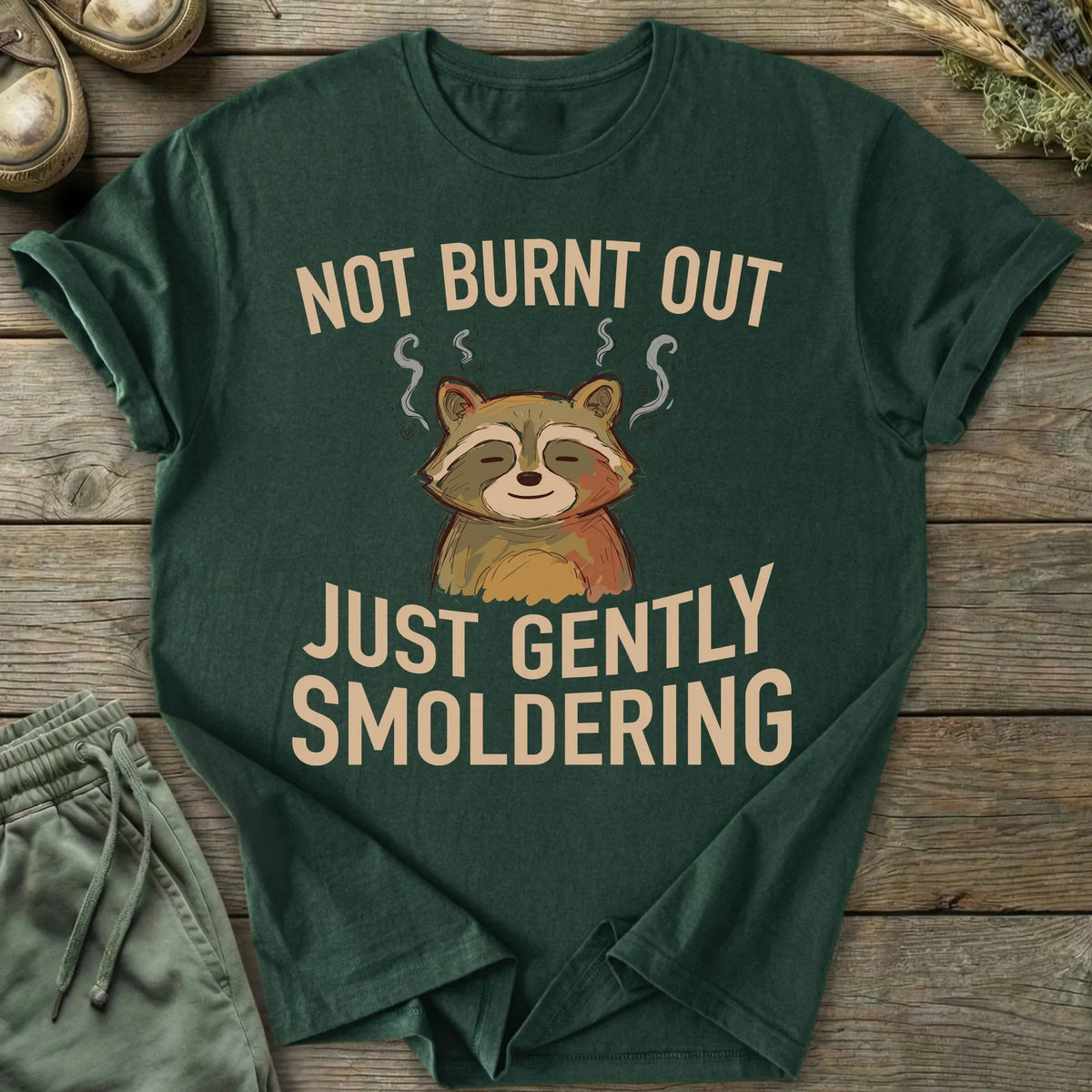 Printify T-Shirt Gently Smoldering T-Shirt