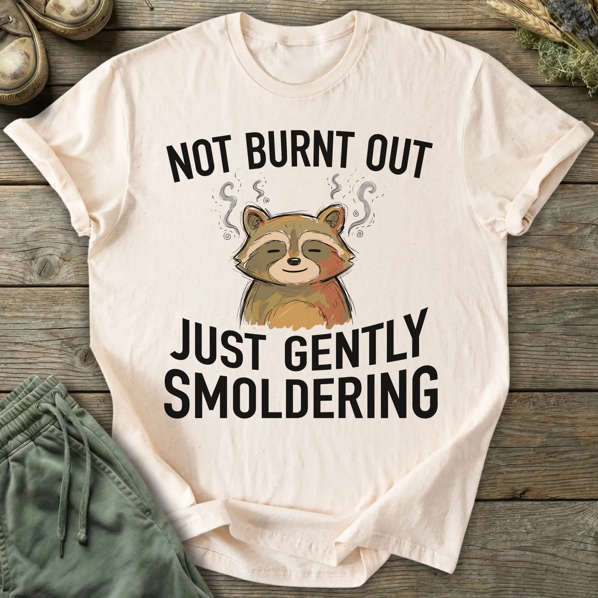 Printify T-Shirt Gently Smoldering T-Shirt