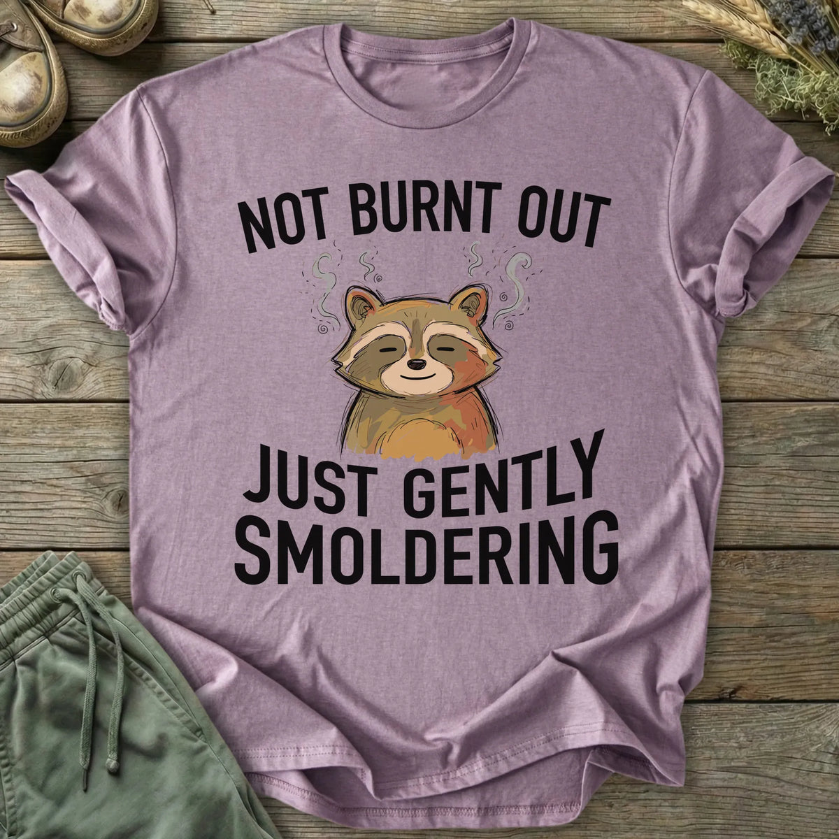 Printify T-Shirt Gently Smoldering T-Shirt