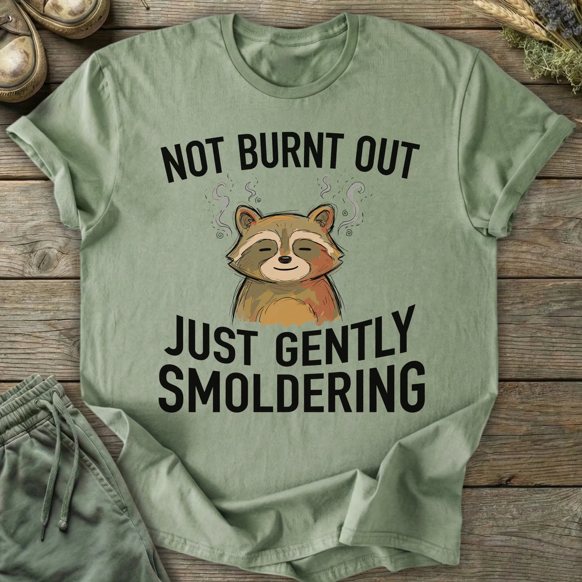 Printify T-Shirt Gently Smoldering T-Shirt