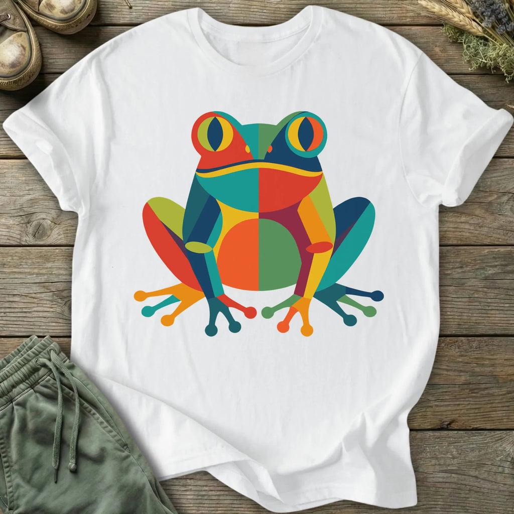 Printify T-Shirt Geometric Pop Art Frog T-Shirt