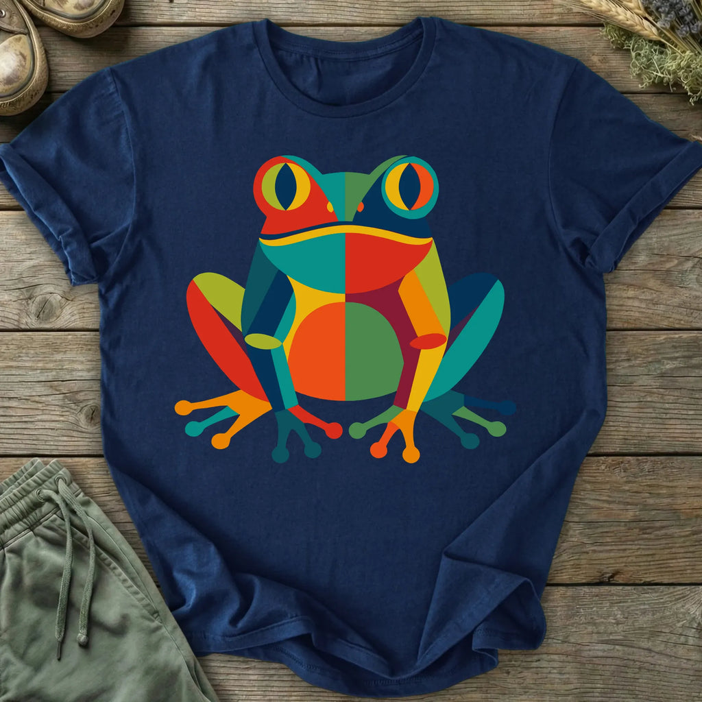 Printify T-Shirt Geometric Pop Art Frog T-Shirt