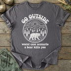Printify T-Shirt Go Outside Bear T-Shirt