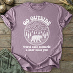 Printify T-Shirt Go Outside Bear T-Shirt
