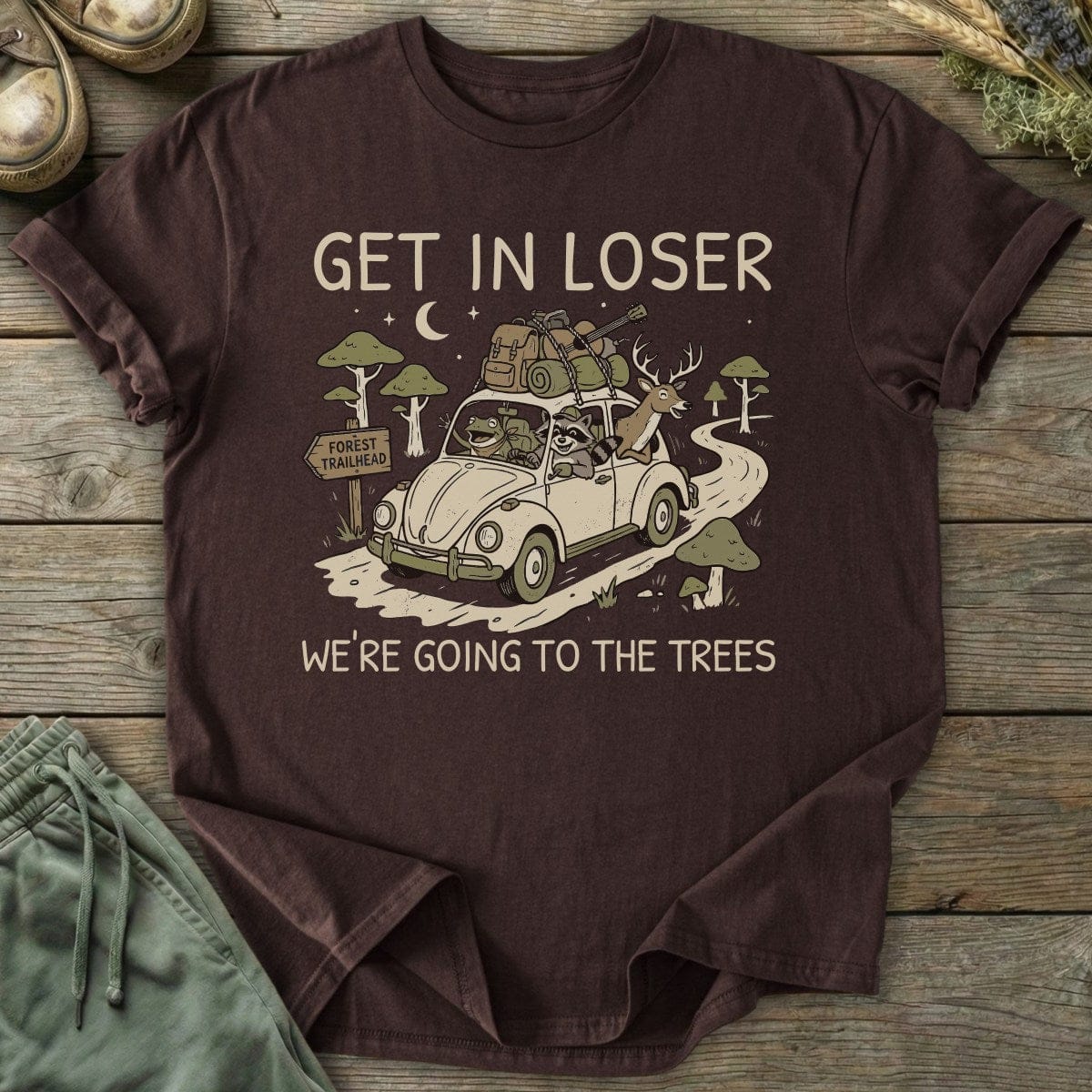 Printify T-Shirt Going To The Trees T-Shirt