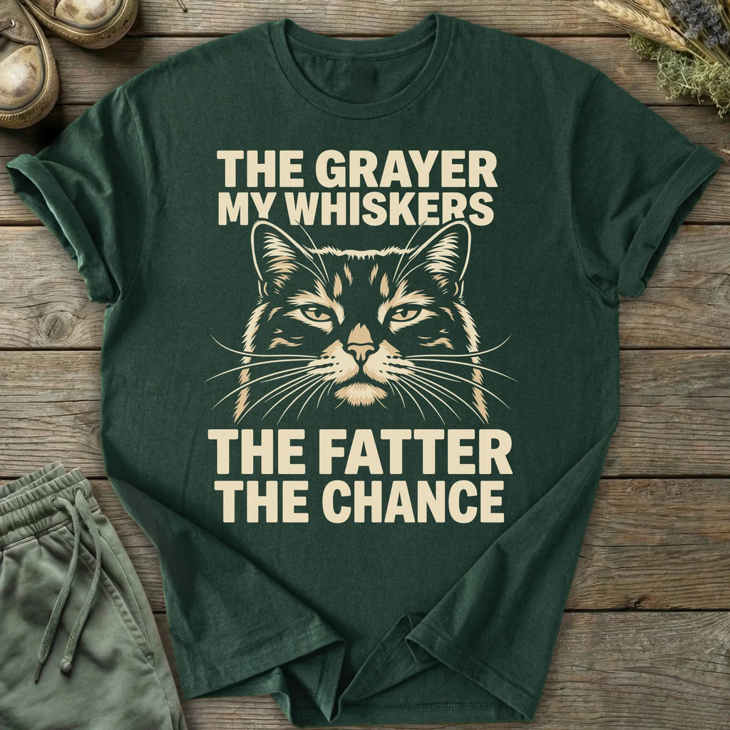 Printify T-Shirt Grayer My Whiskers T-Shirt