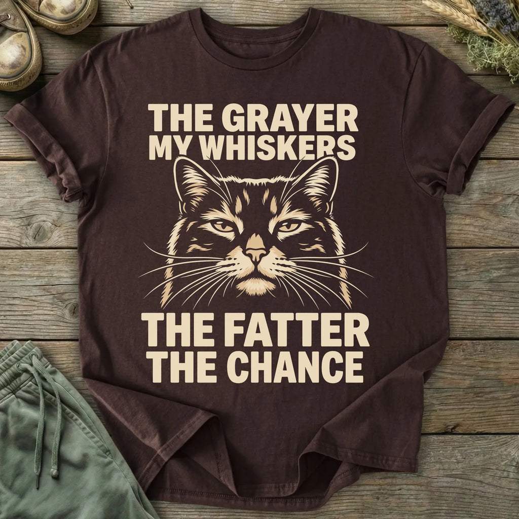 Printify T-Shirt Grayer My Whiskers T-Shirt