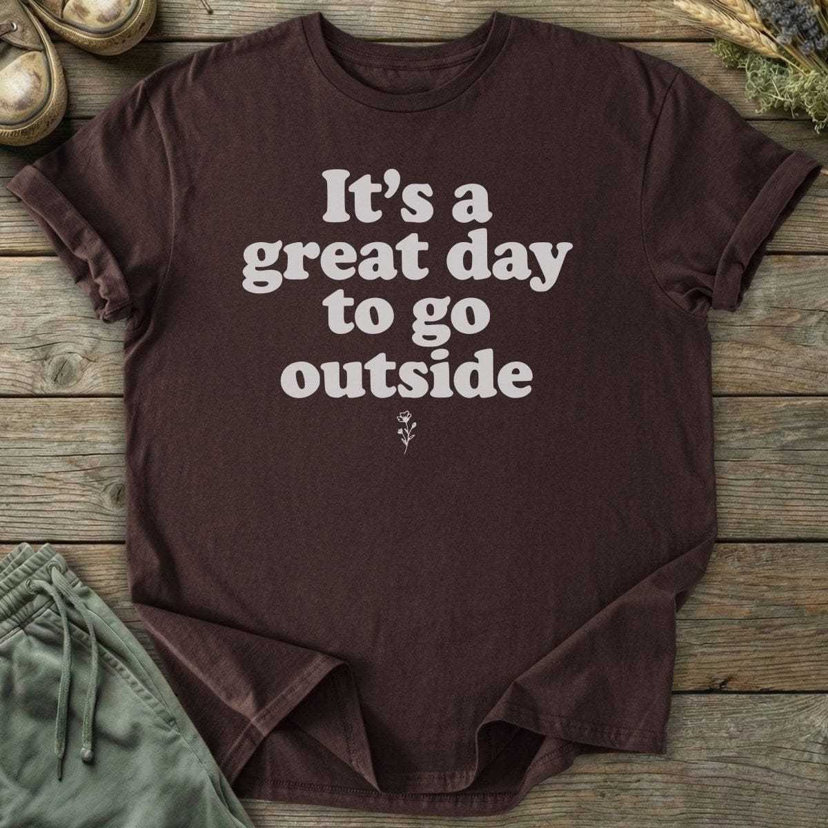 Printify T-Shirt Great Day To Go Outside T-Shirt