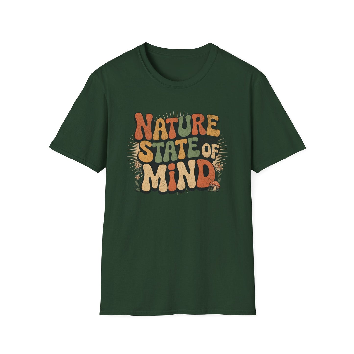 Printify T-Shirt Groovy Nature State of Mind T-Shirt