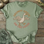 Printify T-Shirt Grumpy Goose On The Loose T-Shirt