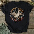 Printify T-Shirt Grumpy Goose On The Loose T-Shirt