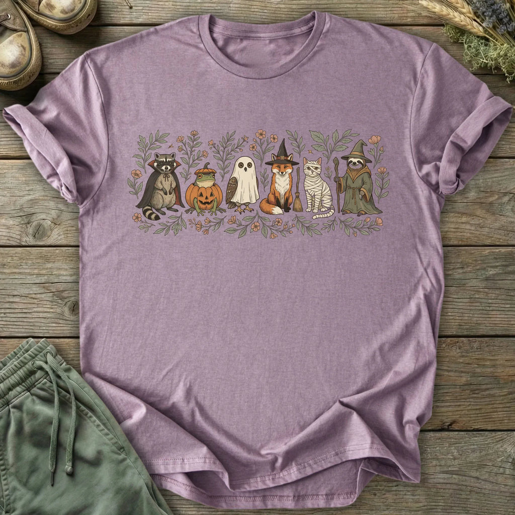 Printify T-Shirt Halloween Animal Friends T-Shirt