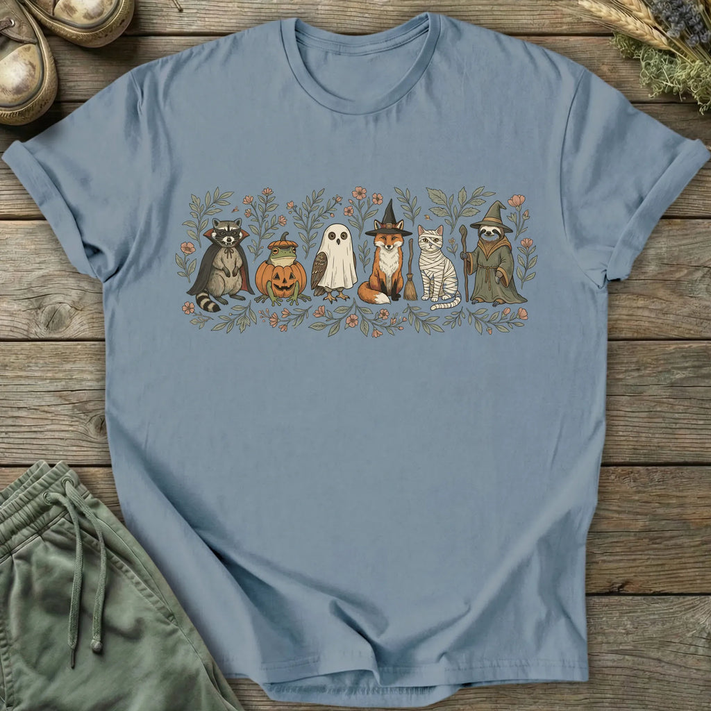 Printify T-Shirt Halloween Animal Friends T-Shirt