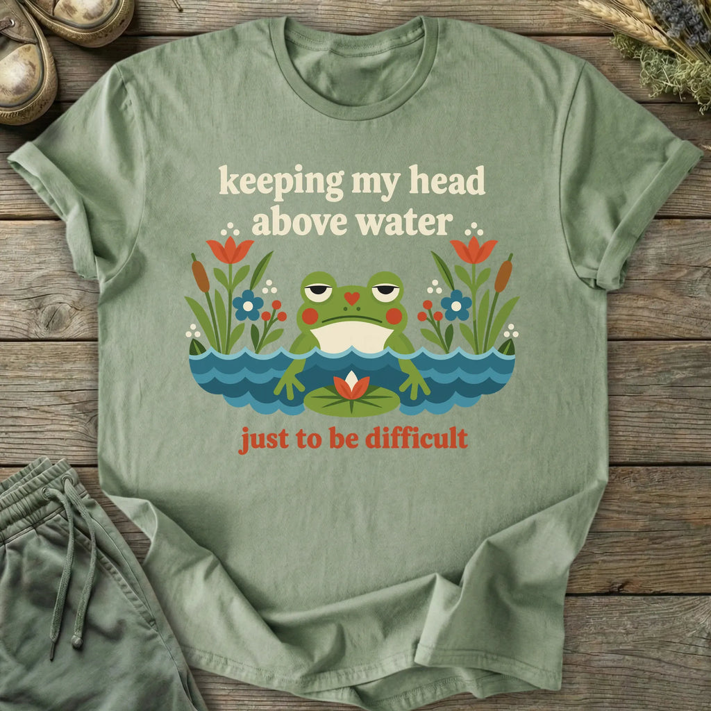 Printify T-Shirt Head Above Water T-Shirt