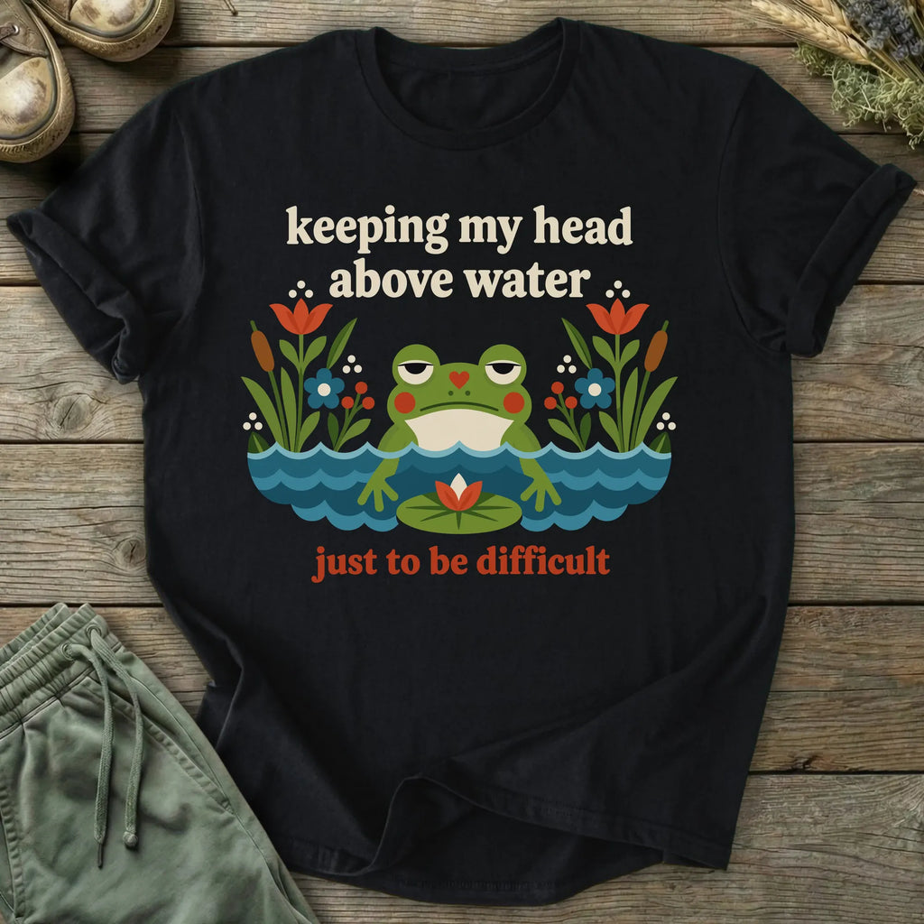 Printify T-Shirt Head Above Water T-Shirt