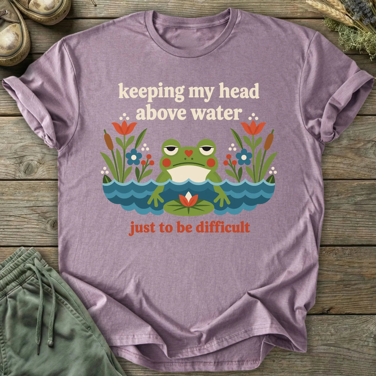 Printify T-Shirt Head Above Water T-Shirt