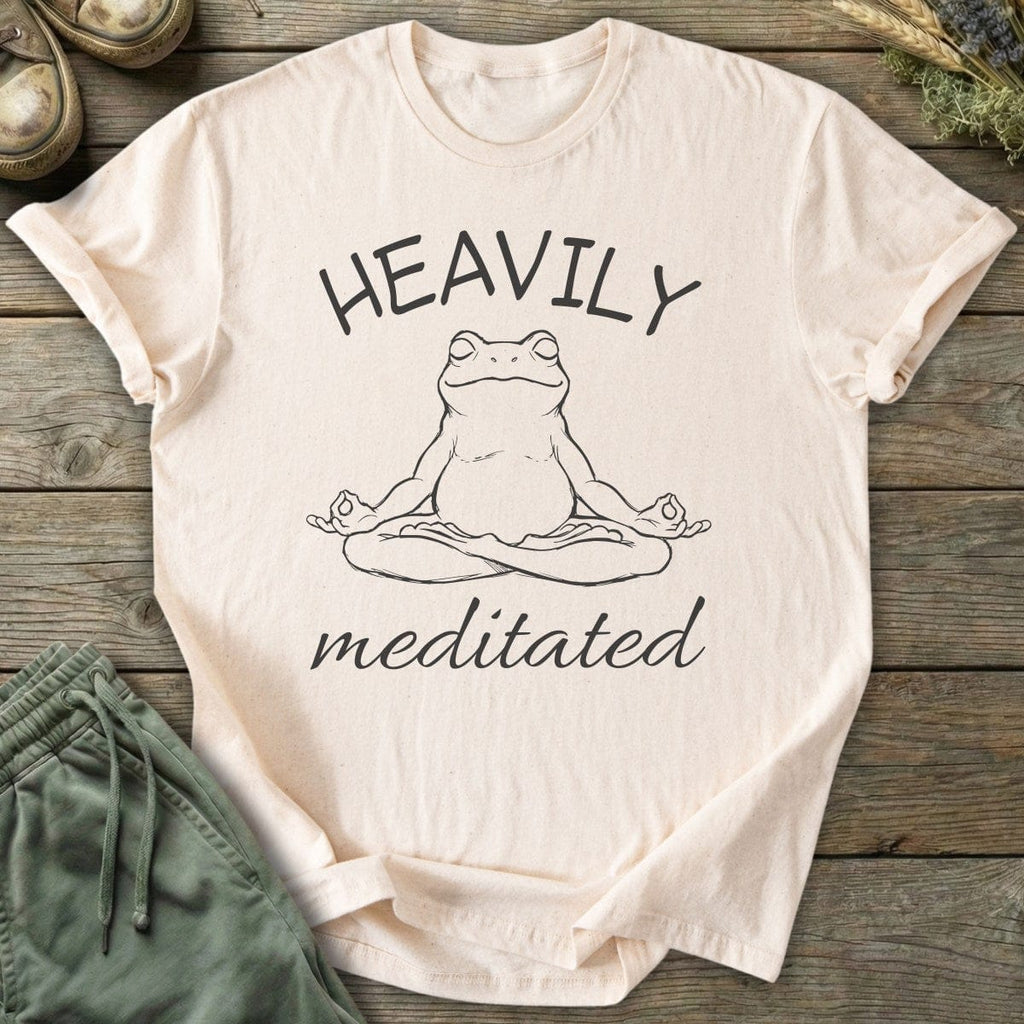 Printify T-Shirt Heavily Meditated T-Shirt