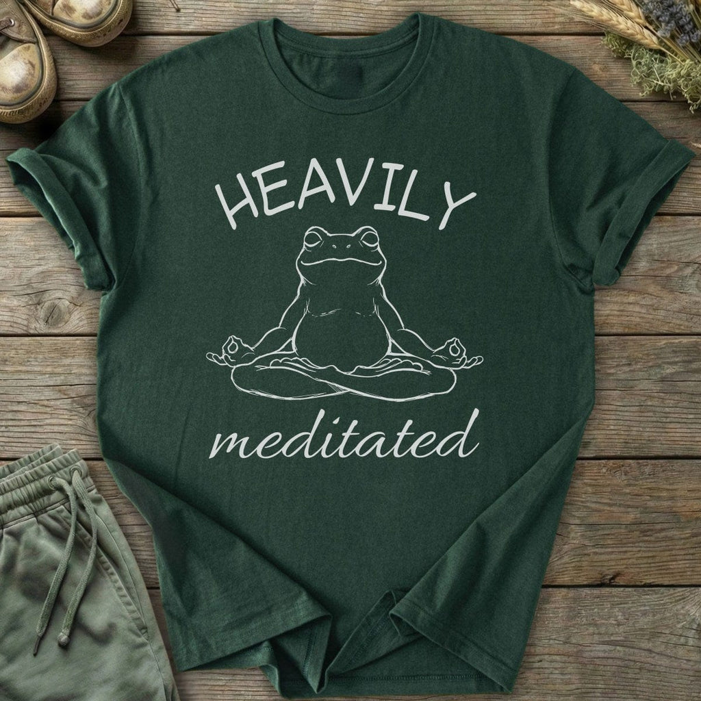 Printify T-Shirt Heavily Meditated T-Shirt