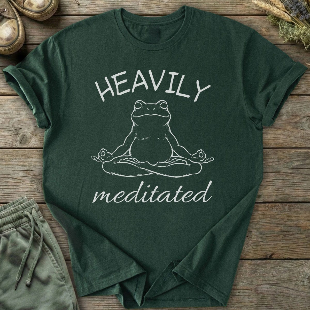 Printify T-Shirt Heavily Meditated T-Shirt