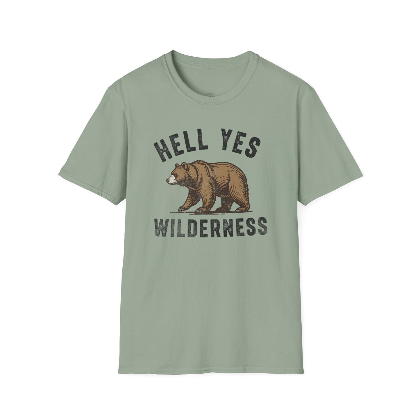 Printify T-Shirt Hell Yes Wilderness Organic T-Shirt
