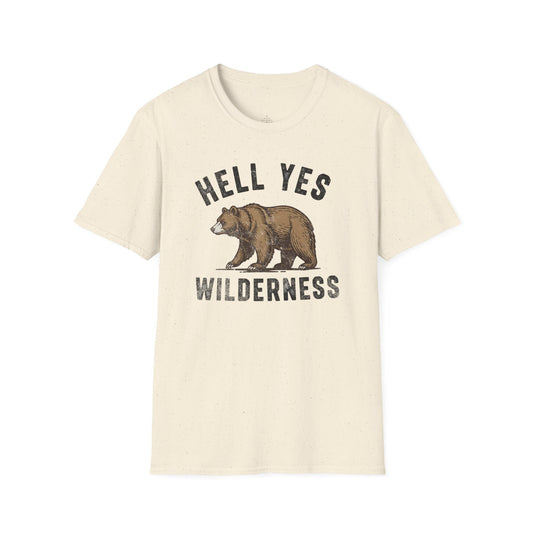 Printify T-Shirt Hell Yes Wilderness Organic T-Shirt