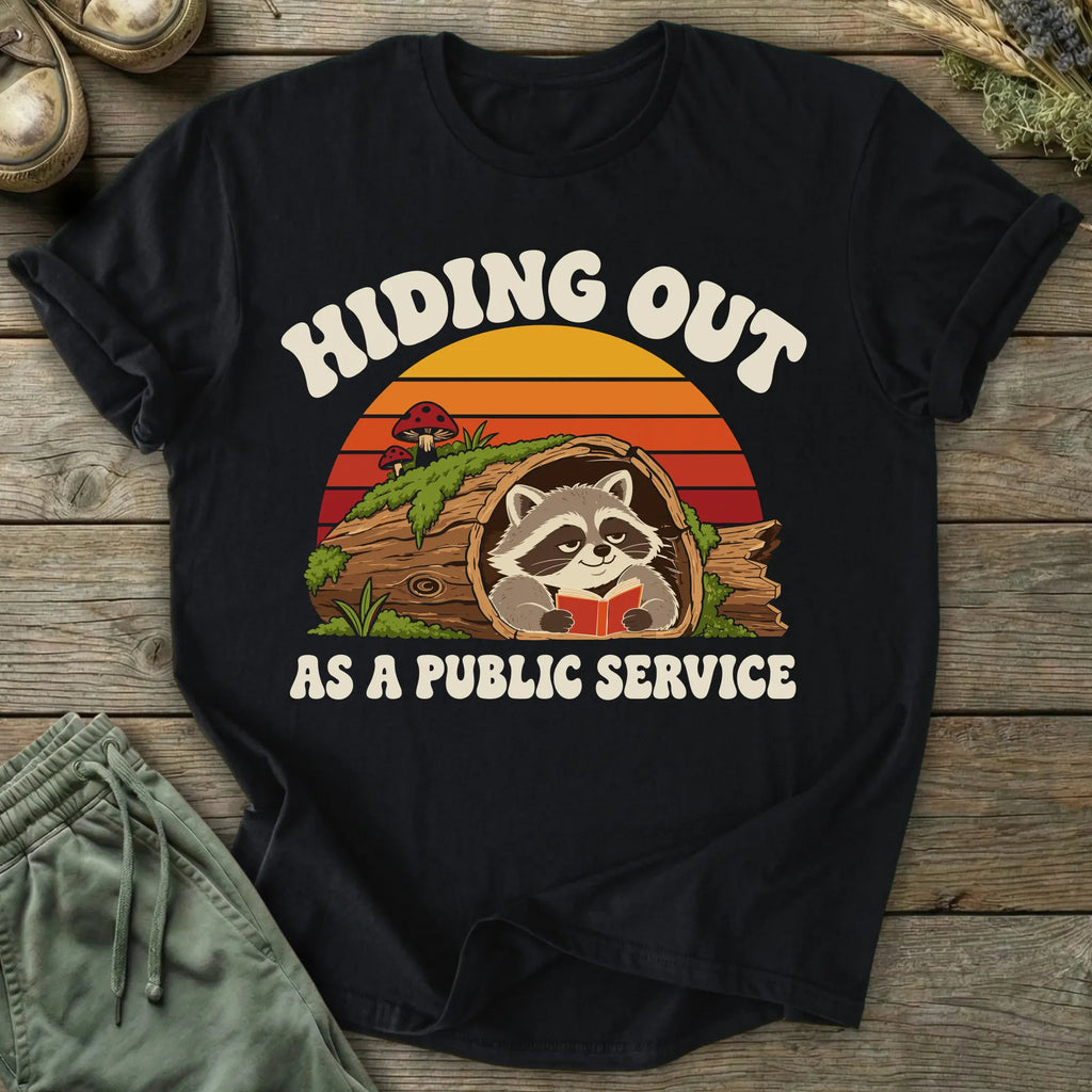 Printify T-Shirt Hiding Out T-Shirt