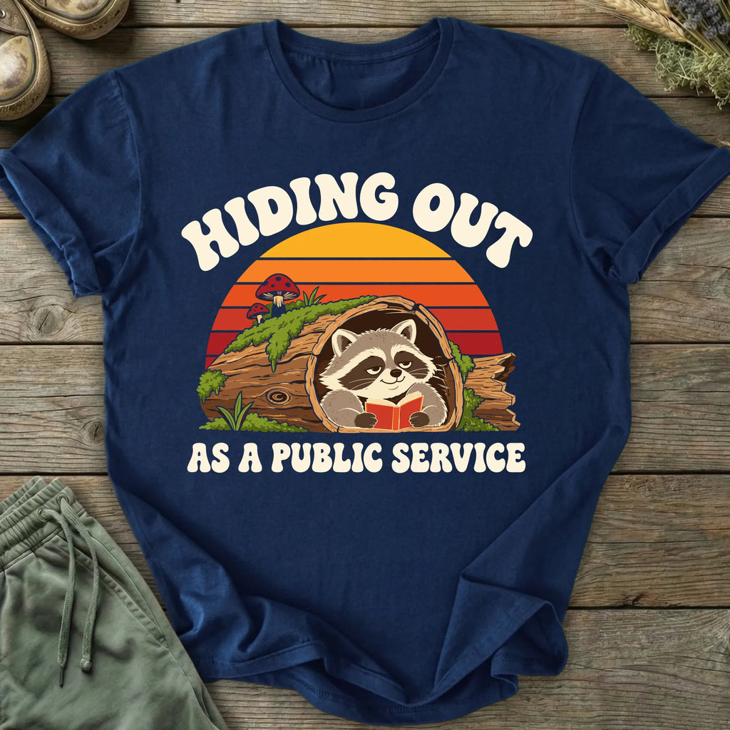 Printify T-Shirt Hiding Out T-Shirt