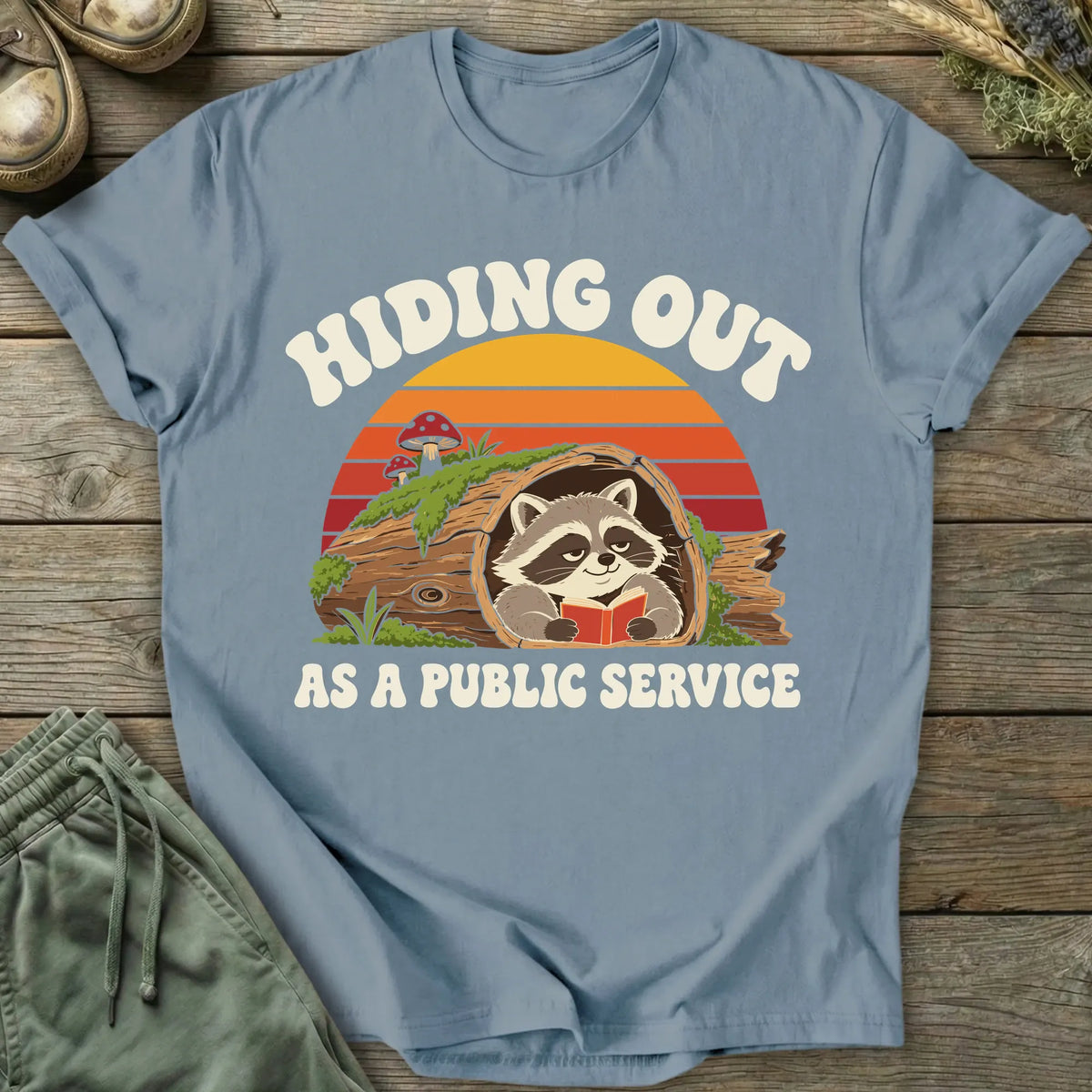 Printify T-Shirt Hiding Out T-Shirt